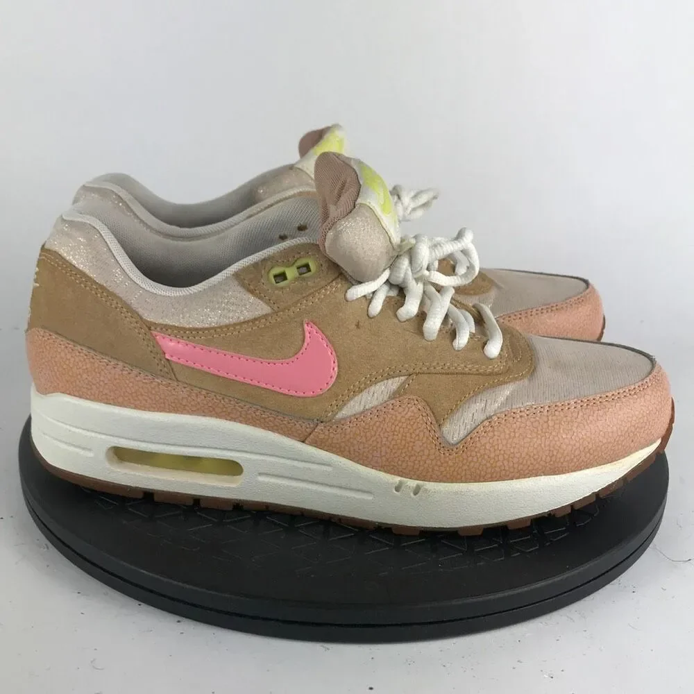 Nike Air Max 1 PRM Dusted Clay/Pink Running Shoes 454746-201 Women’s Size 9 - Picture 4 of 13